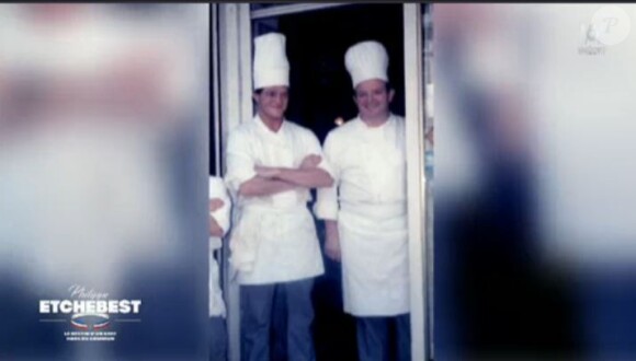Images de Philippe Etchebest jeune et avec des cheuveux - documentaire sur Philippe Etchebest diffusé le 24 juin 2020, sur M6