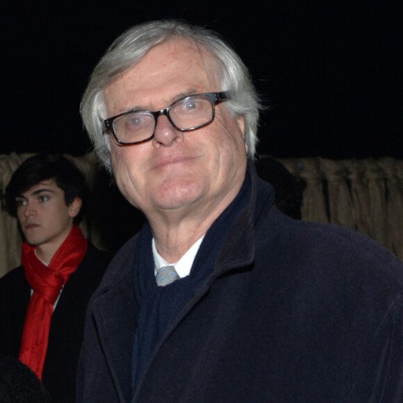 Martine Aubry et son mari Jean-Louis Brochen - Exclusif - Nuit de Chine au Grand Palais a Paris le 27 janvier 2014.