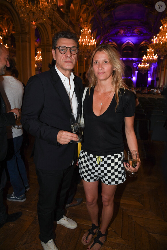 Marc Lavoine et sa femme Sarah au Fnac Live Festival à l'Hôtel de Ville à Paris. Paris, le 6 juillet 2017. © Lionel Urman/Bestimage