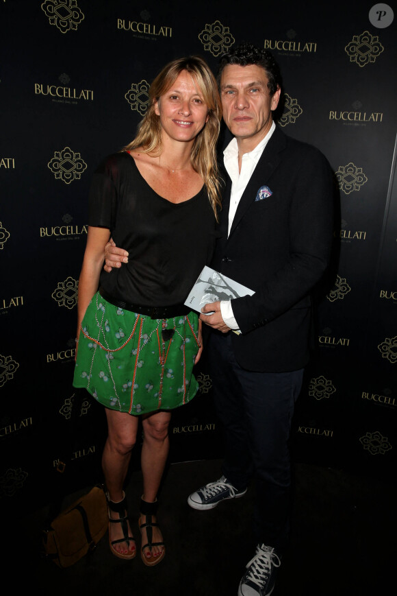 Marc Lavoine et sa femme Sarah - Inauguration de la nouvelle boutique Buccellati rue de la Paix à Paris le 8 juin 2016. © Dominique Jacovides / Bestimage