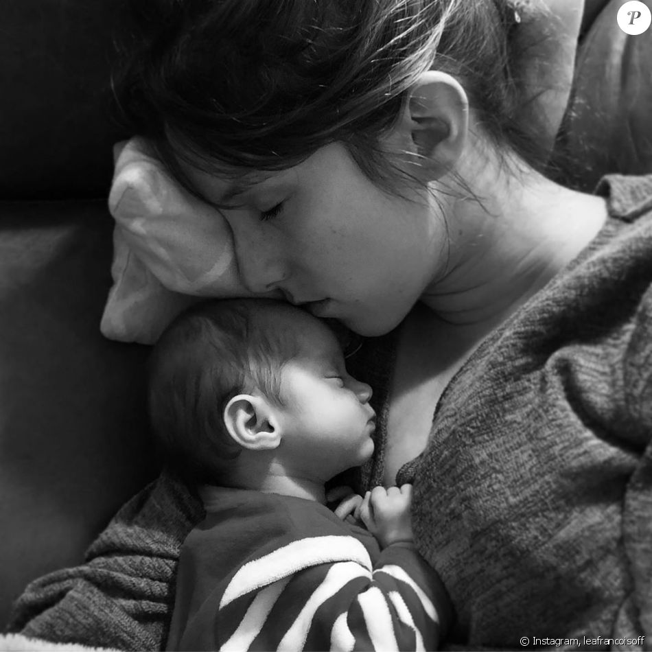 Léa François avec sa fille Louison, photo Instagram du 3 janvier 2020