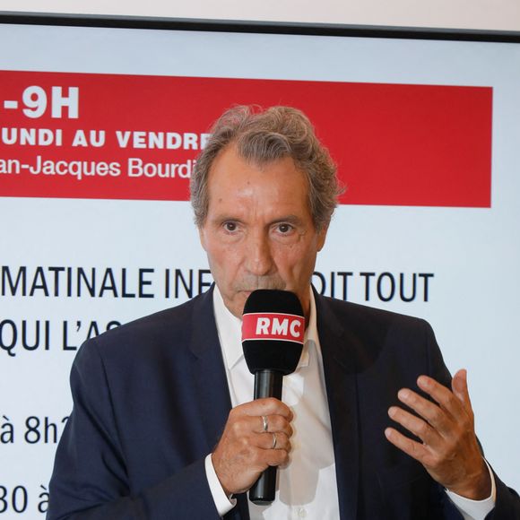 Jean-Jacques Bourdin - Conférence de presse de rentrée 2019-2020 de RMC, RMC Sport et BFM TV à Altice Campus à Paris le 28 août 2019. © Christophe Clovis / Bestimage