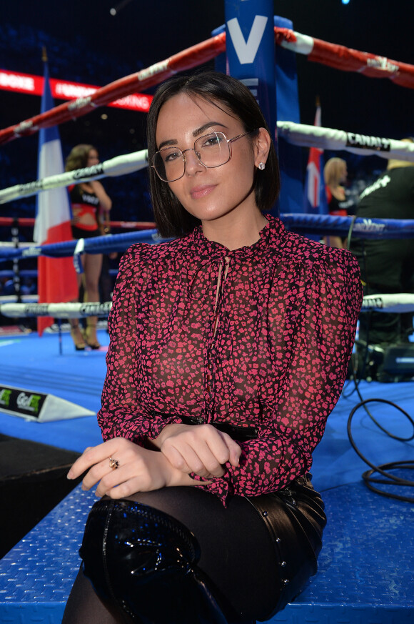 Agathe Auproux lors du gala de boxe Univent à l'AccorHotels Arena de Paris pour le championnat du monde WBA le 15 novembre 2019. © Veeren / Bestimage