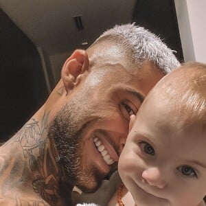 Thibault Garcia avec son fils Maylone, le 21 juin 2020