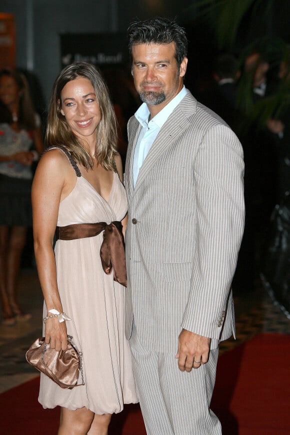 Roch Voisine et son ex-épouse (2002-2007) Myriam Saint Jean au gala Fight Aids à Monaco en juillet 2006.