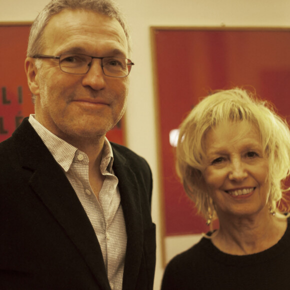 Laurent Ruquier et Catherine Barma - Remise du Prix Philippe Caloni 2015 à la Scam (Société Civile des Auteurs Multimedias) à Paris le 24 novembre 2015. © Veeren / Bestimage