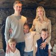 Ivanka Trump, son mari Jared Kushner et leurs 3 enfants Arabella, Joseph et Theodore en week-end pour la Fête Nationale. Juillet 2020.