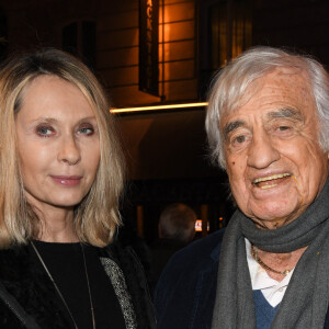 Exclusif - Jean-Paul Belmondo et sa compagne Valérie Steffen - People à la générale du spectacle "Vive la vie" au théâtre Gaité-Montparnasse à Paris le 20 janvier 2020. © Coadic Guirec/Bestimage