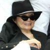 Yoko Ono, Ringo Starr et Jeff Bridges, au côté du photographe Henry Diltz et du maire de New York Bill de Blasio, ont reconstitué le célèbre "Bed-in for Peace" de John et Yoko en 1969, protestant à l'époque contre la guerre menée par les Etats-Unis au Viêt Nam. Le 13 septembre 2018.