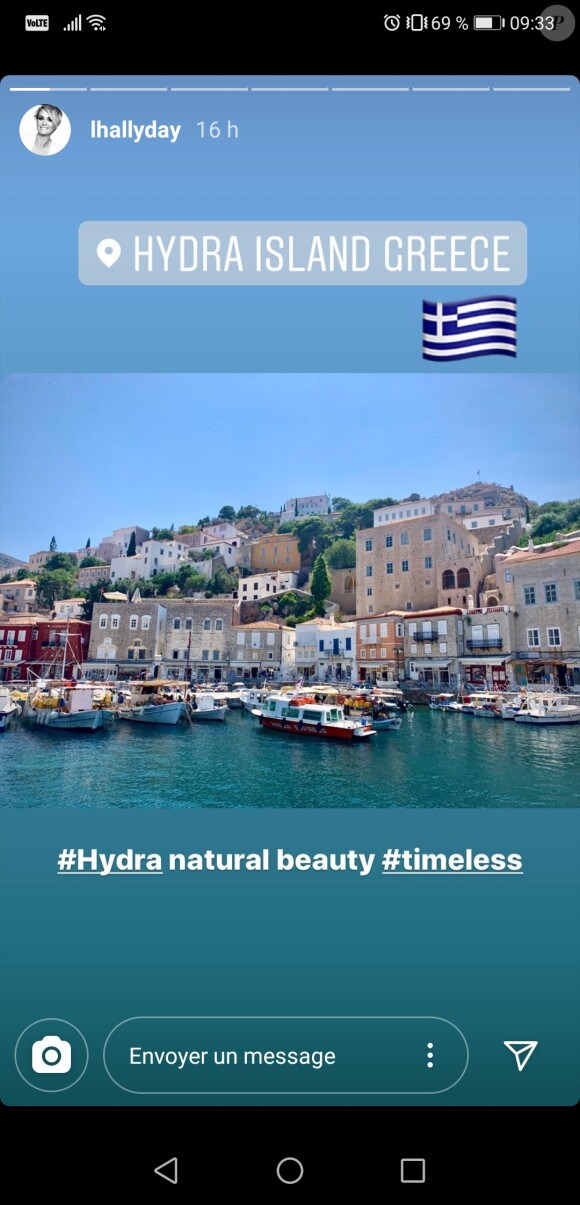 Laeticia Hallyday a partagé des images de son voyage en Grèce avec Pascal Balland sur Instagram le 7 juillet 2020.