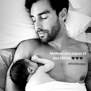 Rachel Legrain-Trapani a donné naissance à son deuxième enfant, le petit Andrea, le 7 juillet 2020. L'heureux papa Valentin Léonard profite de ces premiers instants avec bébé.