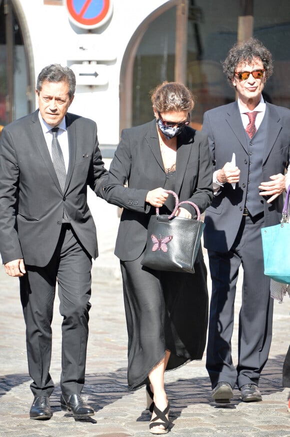 Georges Fenech - Arrivées - Obsèques de Hermine de Clermont-Tonnerre en l'église Saint-Pierre de Montmartre à Paris le 9 juillet 2020.