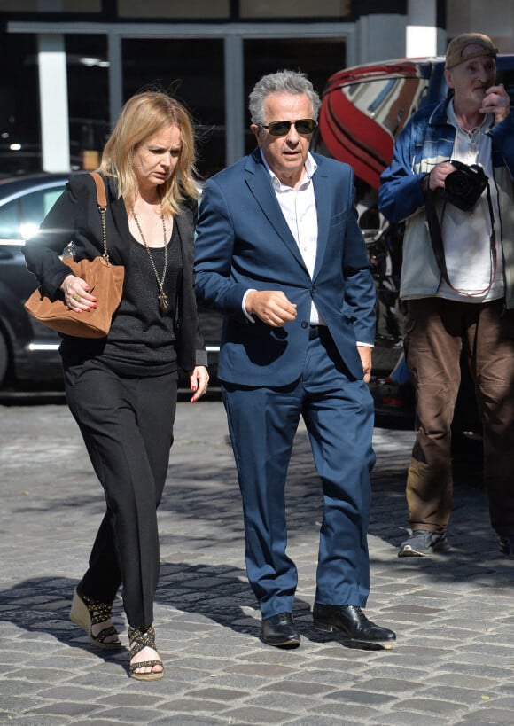 Arrivées - Obsèques de Hermine de Clermont-Tonnerre en l'église Saint-Pierre de Montmartre à Paris le 9 juillet 2020.