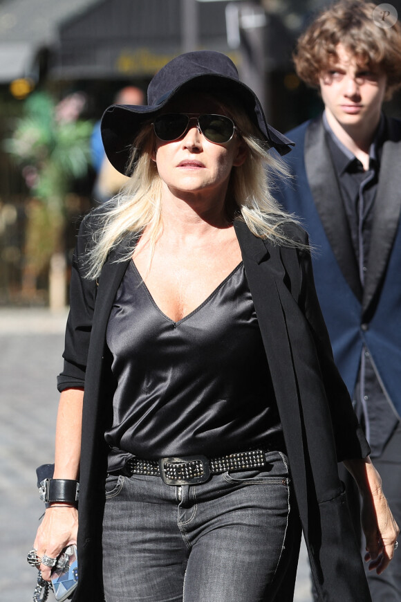 Arrivées - Obsèques de Hermine de Clermont-Tonnerre en l'église Saint-Pierre de Montmartre à Paris le 9 juillet 2020.