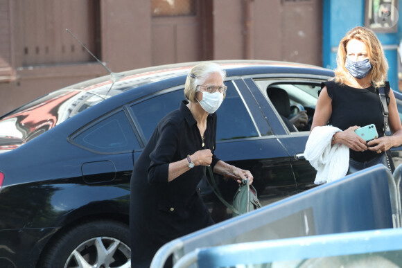 Arrivées - Obsèques de Hermine de Clermont-Tonnerre en l'église Saint-Pierre de Montmartre à Paris le 9 juillet 2020.