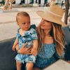 Caroline Receveur et son fils Marlon, le 4 avril 2020 sur Instagram.