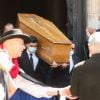 Cercueil - Sorties - Obsèques de Hermine de Clermont-Tonnerre en l'église Saint-Pierre de Montmartre à Paris le 9 juillet 2020.