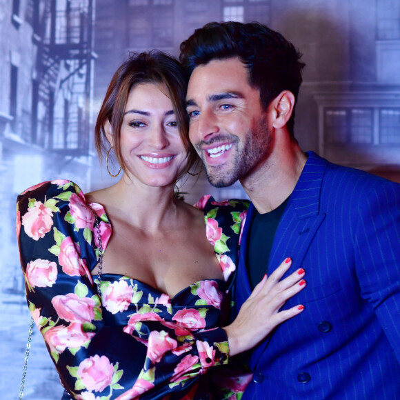 Valentin Léonard et sa compagne Rachel Legrain-Trapani (Miss France 2007) lors de la soirée de réouverture de la boutique "Breitling", située rue de la Paix. Paris, le 3 octobre 2019. © Rachid Bellak/Bestimage