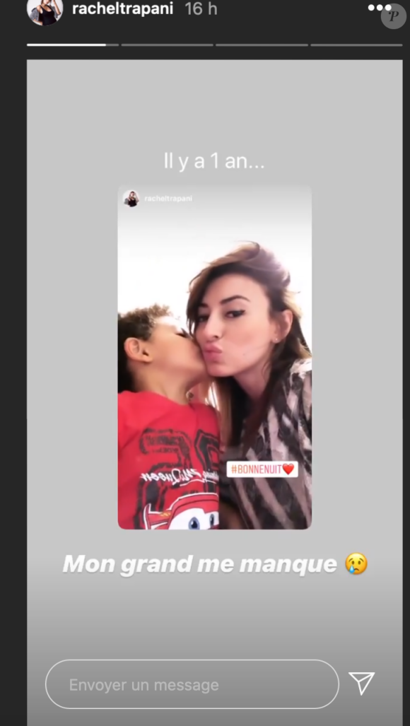 Rachel Legrain-Trapani maman pour la deuxième fois mais en manque de son fils aîné Gianni - Instagram, 9 juillet 2020