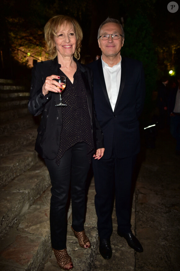 Exclusif - Catherine Barma et Laurent Ruquier à l'enregistrement de l'émission "On n'est pas couché" à la Villa Domergue lors du 69ème Festival International du Film de Cannes le 18 mai 2016. © Giancarlo Gorassini / Veeren / Bestimage