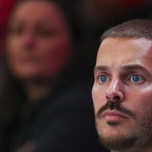 Matt Pokora (M. Pokora) - People au match de basket "ASVEL vs Boulogne Levallois Metropolitans" lors de la première demi-finale de Leaders Cup à la "Disney Events Arena" de Marne-la-Vallée, le 15 février 2020. © Gwendoline Le Goff / Panoramic / Bestimage