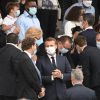 Le président Emmanuel Macron lors de la cérémonie du 14 juillet à Paris le 14 juillet 2020. © Eliot Blondet / Pool / Bestimage