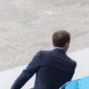 Le président Emmanuel Macron, le premier ministre Jean Castex lors de la cérémonie du 14 juillet à Paris le 14 juillet 2020. © Jacques Witt / Pool / Bestimage