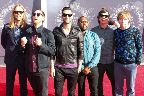 Maroon 5 en août 2014 aux MTV Video Music Awards à Los Angeles. © Celebrity Monitor/PCN/ABACAPRESS.COM