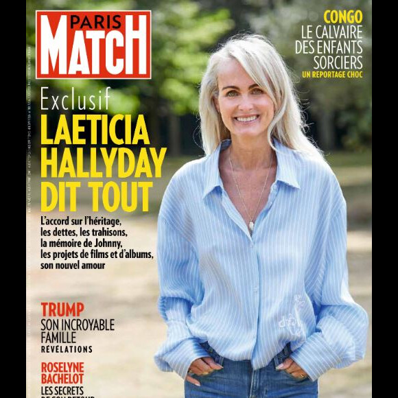 Laeticia Hallyday en couverture de "Paris Match", numéro du 15 juillet 2020.