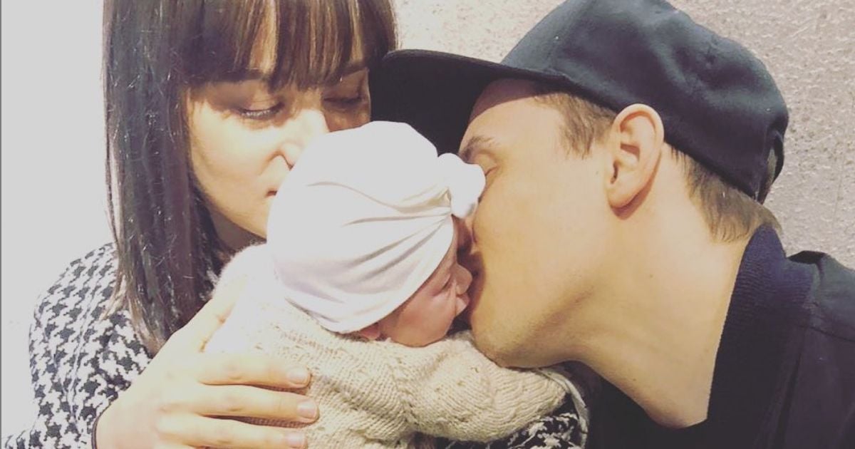 Alizée, Grégoire Lyonnet et leur fille Maggy sur Instagram. Le 1er