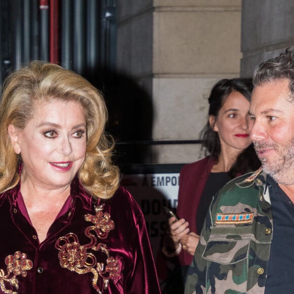 Exclusif - Catherine Deneuve - Arrivées à la soirée "House of Tilbury hosted by Charlotte Tilbury", pour célébrer le lancement de sa collection de maquillage chez Sephora, à l'Hôtel du Duc à Paris. Le 18 septembre 2019.