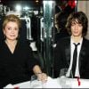 Catherine Deneuve et son petit-fils, Igor Divetain-Vadim - Soirée Sidaction au Pavillon d'Armenonville à Paris. Le 25 janvier 2006.