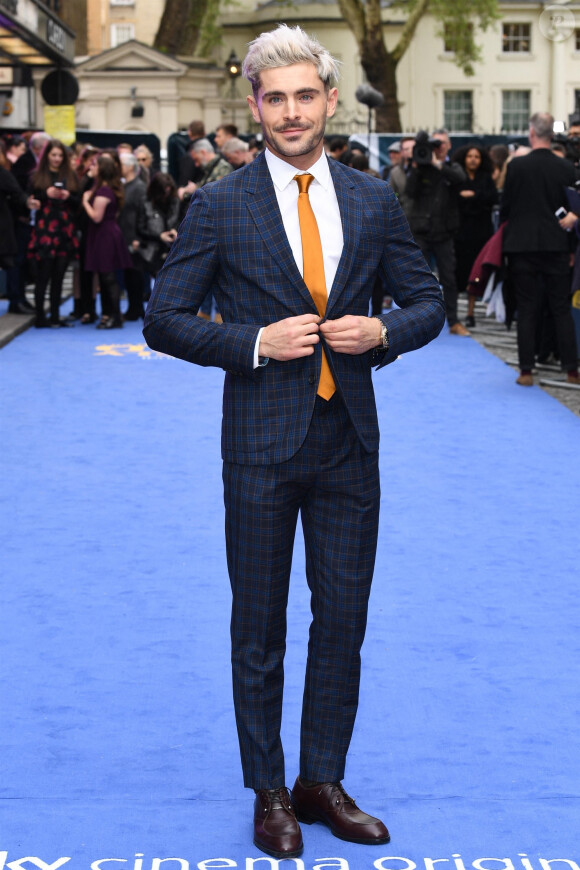 Zac Efron à la première de "Extremely Wicked, Shockingly Evil and Vile" au cinéma Curzon à Londres, le 24 avril 2019.