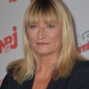 Christine Bravo - Conférence de presse de la grille de rentrée 2015/2016 des chaînes NRJ12, NRJ Hits et Chérie 25 à la Cour du Marais à Paris, le 27 août 2015.