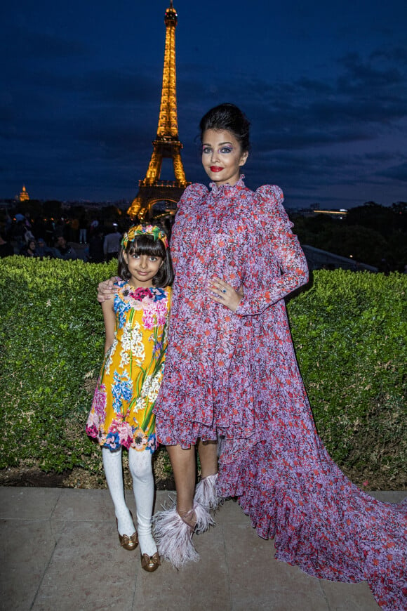 Aishwarya Rai et sa fille Aaradhya Bachchan - Diner aftershow du défilé L'Oreal Paris 2019 au Café de l'Homme à Paris pendant la fashion week le 28 Septembre 2019. © Olivier Borde / Bestimage