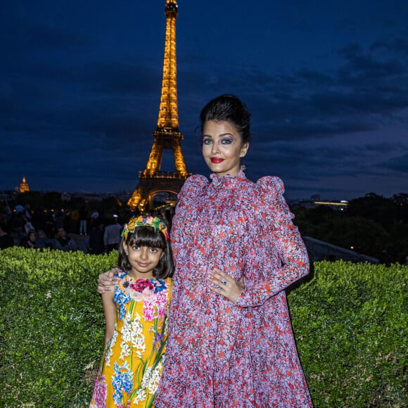 Aishwarya Rai et sa fille Aaradhya Bachchan - Diner aftershow du défilé L'Oreal Paris 2019 au Café de l'Homme à Paris pendant la fashion week le 28 Septembre 2019. © Olivier Borde / Bestimage