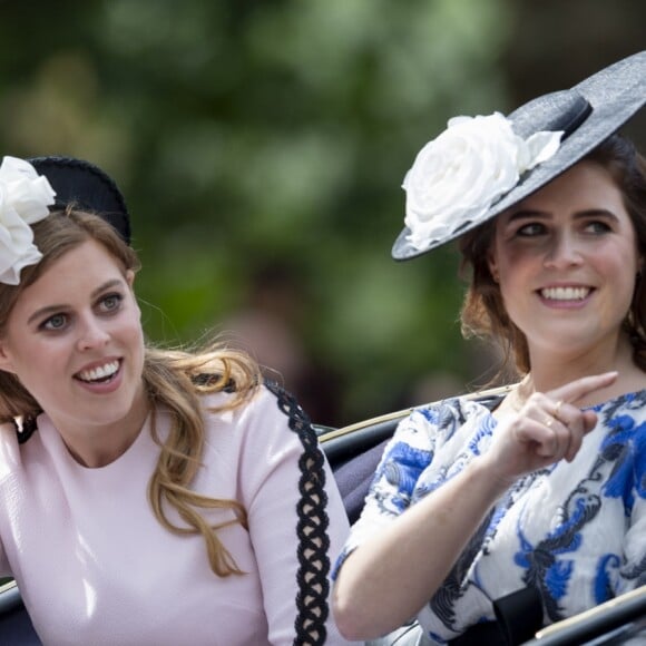 La princesse Eugenie d'York, la princesse Beatrice d'York - La parade Trooping the Colour 2019, célébrant le 93ème anniversaire de la reine Elisabeth II, au palais de Buckingham, Londres, le 8 juin 2019.