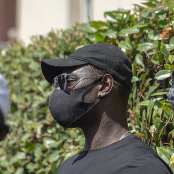 Omar Sy a participé à la marche en soutien à Adama Traoré, décédé le 19 juillet 2016. La marche s'est déroulée à Beaumont-sur-Oise le 18 juillet 2020. Photo by Serge Tenani/Avenir Pictures/ABACAPRESS.COM