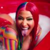 Nicki Minaj topless dans le nouveau clip "Trollz" aux côtés du rappeur Tekashi 6ix9ine. Los Angeles. Le 12 juin 2020.