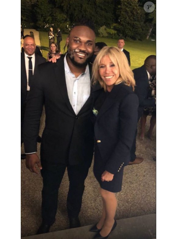 Makao à l'Elysée, le 4 juin 2018. Ici avec Brigitte Macron.
