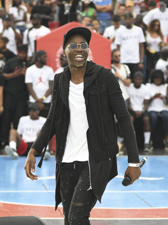 Exclusif - MHD- Quai 54 World Streetball Championship sur la pelouse de Reuilly à Paris, France, le 8 juillet 2017. © Pierre Perusseau/Bestimage
