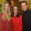 Pippa Middleton, son beau-frère Spencer Matthews et son épouse Vogue Williams lors d'une soirée à Londres, au Trading House, le 12 novembre 2019. 