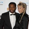 Patrice Evra et sa femme Sandra lors du diner de gala de charite pour l'UNICEF, a Manchester, le 19 decembre 2012.