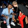 Kanye West, Jay-Z et Justin Bieber aux MTV Video Music Awards 2011.
