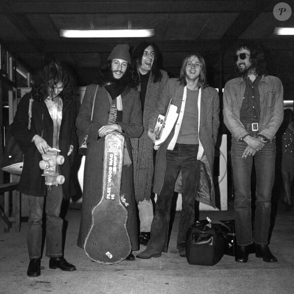 Peter Green (deuxième en partant de la gauche) et le grouoe Fleetwood Mac à Londres en février 1970.