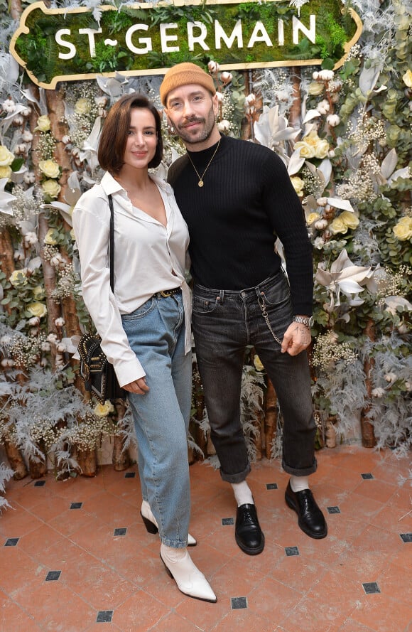 Exclusif - Jade Leboeuf (la fille de l'ex-footballeur F. Leboeuf) et son mari Stéphane Rodrigues - Présentation de la liqueur St-Germain à Paris le 23 janvier 2020. © Veeren/Bestimage