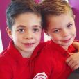 Les jumeaux de Carine Haddadou le jour de leurs 6 ans, photo Instagram du 3 avril 2020