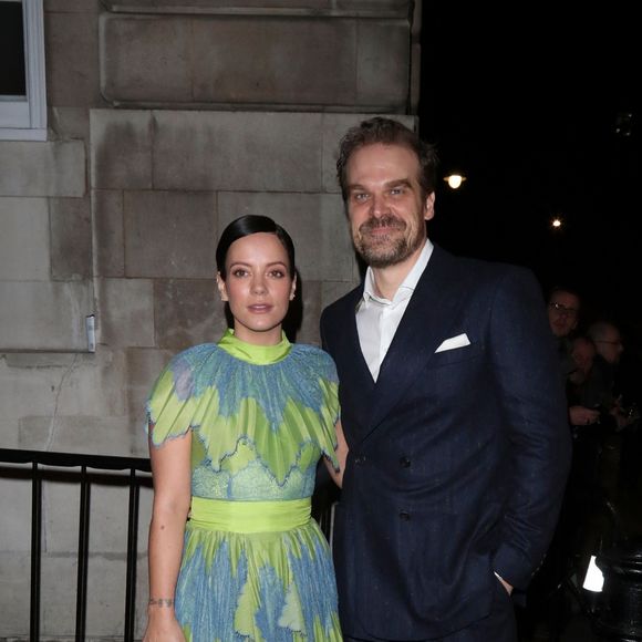 Lily Allen et son compagnon David Harbour - Charles Finch & CHANEL Pre-BAFTA Party à Londres le 1er février 2020
