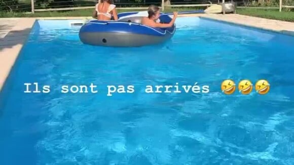 Frédérick Bousquet avec sa fille Manon, story Instagram du 30 juillet 2020