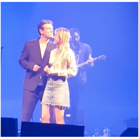 Marc Lavoine et sa fille Yasmine en concert à Boulogne le 18 octobre 2018